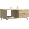 vidaXL Konferenčný stolík Dub sonoma 90 x 50 x 40 cm Kompozitné drevo