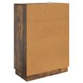vidaXL Servírovacia skriňa so zásuvkou Dymový dub 66 x 34,5 x 92 cm