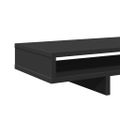 vidaXL Stojan na monitor čierny 100x27x15 cm masívna borovica