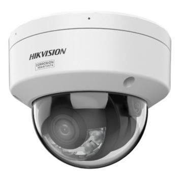 Hikvision 8MPix IP Dome Hybrid ColorVu AcuSense kamera; LED/IR 30m, WDR 130dB, Audio, Alarm, IP67, IK10