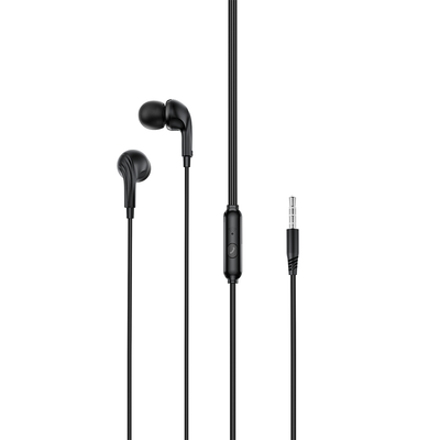 XO drôtové slúchadlá EP86 jack 3,5 mm čierne