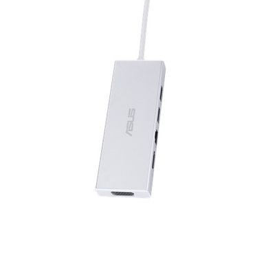 ASUS OS200 USB-C DONGLE Dokovacia stanica, USB typ C, HDMI, VGA, 2x USB 3.0, RJ-45, bielo-stredná