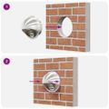 vidaXL Kryty vzduchových ventilátorov 8 ks Strieborná 100 mm