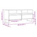 vidaXL TV skrinka hnedý dub 100x34,5x44,5 cm kompozitné drevo
