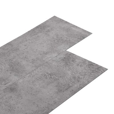 vidaXL Samolepiaca podlahová doska 32 pcs Cementová hnedá 4,46 m² PVC