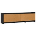 vidaXL TV skrinka 168 x 33 x 47 cm Čierny dub Kompozitné drevo