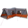 vidaXL Stan pre 16 osôb so strechou Šedá a oranžová 680 x 510 x 210 cm