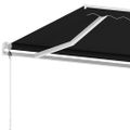 vidaXL Samostatne stojaca automatická markíza 500x350 cm antracitová