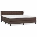 vidaXL Boxspring posteľ s matracom hnedá 160x200 cm umelá koža