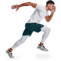 Kompresné legíny HG Armour Leggings White - Under Armour, veľkosť M, veľkosť oblečenia M