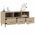 vidaXL TV stolík vo farbe dubu sonoma 102x36x50 cm spracované drevo