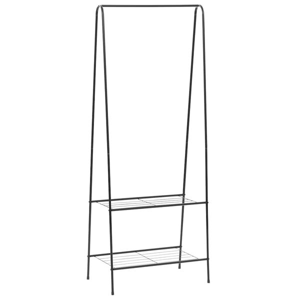 vidaXL Vešiak na oblečenie 59x35x150 cm čierny