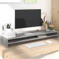 vidaXL Stojan na monitor sivý dub sonoma 100x24x13 cm spracované drevo
