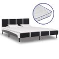 vidaXL Posteľ s matracom s pamäťovou penou 180x200 cm umelá koža
