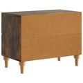 vidaXL Nočný stolík Dymový dub 62 x 34,5 x 48 cm Kompozitné drevo