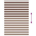 vidaXL Zebra roleta hnedá 160x230 cm šírka látky 155,9cm polyester