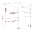 vidaXL Čelo postele biele 145,5x4x100 cm masívna borovica