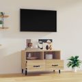 vidaXL TV skrinka dub sonoma 80x36x50 cm spracované drevo
