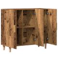 vidaXL Komoda staré drevo 90x34x80 cm kompozitné drevo