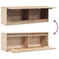 vidaXL Nástenná skriňa 100x30x35 cm masívna borovica