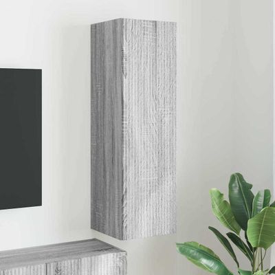 vidaXL TV nástenná skriňa Nástenný Sivý Sonoma 30 x 31 x 100 cm