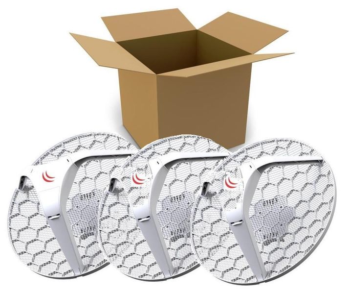 MikroTik RBLHG-5nD-3 Outdoor 802.11an 24,5 dBi jednotka LHG 5 (3-pack)