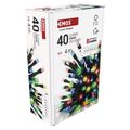 LED vianočná reťaz, 4 m, vonkajšia aj vnútorná, multicolor, programy, časovač