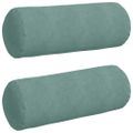 vidaXL Podložkové vankúše 2 pcs Morská zelená Ø 25 x 70 cm