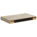 vidaXL Plávajúca nástenná polica, dubová 40x23,5x3,8 cm, MDF