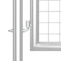 vidaXL Pletená záhradná brána strieborná 400x125 cm pozinkovaná oceľ