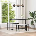 vidaXL lavička Biela 80 x 35 x 45 cm Masívne borovicové drevo