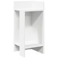 vidaXL Bočné stolíky 2 ks s policou biele 25,5x27x60 cm