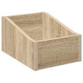 vidaXL Box na LP platne 2 ks Dub sonoma 23 x 33 x 16 cm