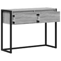 vidaXL Koncový stôl Sivý Sonoma 100 x 36 x 75 cm Kompozitné drevo