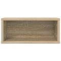vidaXL Roh na skladovanie CD Dub sonoma 40 x 17 x 17 cm