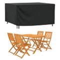 vidaXL Poťah na záhradný nábytok čierny 180x140x90 cm vodotesný 420D