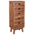 vidaXL Komoda s 5 zásuvkami 40x30x100 cm teakový masív