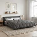 vidaXL Prikrývka na celý rok 220 x 240 cm 4 ročné obdobia Svetlosivá