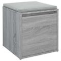 vidaXL Box so zásuvkou, sivý dub sonoma 40,5x40x40cm, kompozitné drevo