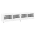 vidaXL TV nástenné skrinky s LED svetlami 2 ks biele 80x35x31 cm
