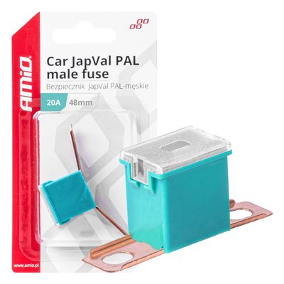 Poistka JAPVAL PAL samec 48mm 20A AMIO-03417