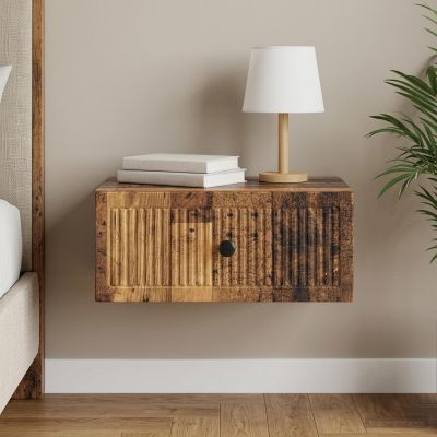 vidaXL Nočný stolík Staré drevo 49 x 34,5 x 20 cm Kompozitné drevo