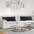 vidaXL Vankúše na pohovku 2 pcs Čierna 120 x 40 cm Kordúrová tkanina