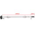 vidaXL Grilovací ražeň s motorčekom, oceľ, 1200 mm