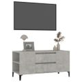 vidaXL TV skrinka betónovosivá 102x44,5x50 cm spracované drevo