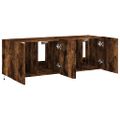 vidaXL TV nástenné skrinky s LED svetlami 2 ks dymový dub 60x35x41 cm