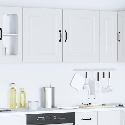 vidaXL kuchynské nástenné skrinky 2 ks "Kalmar" White Engineered Wood