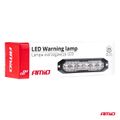 Výstražné osvetlenie oranžové 6x3W LED R65 R10 12/24V IP6K9K AMIO-03930