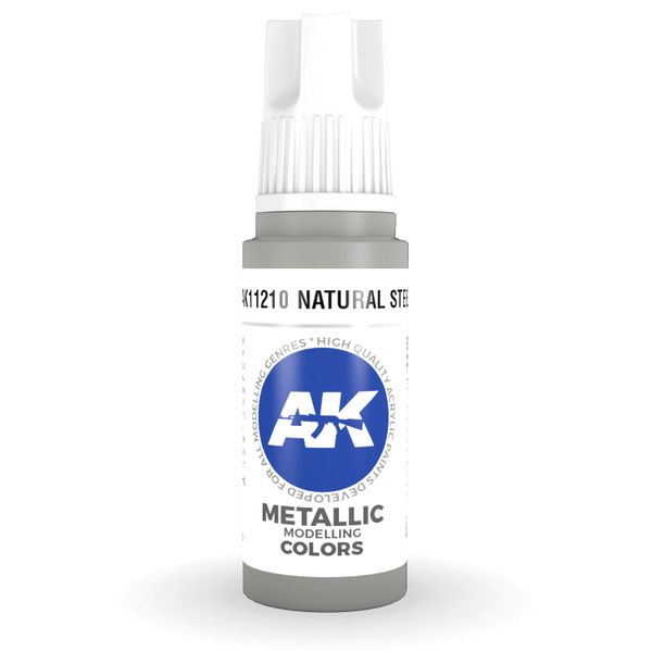 AK Interactive: General Series - Metalická prírodná oceľ