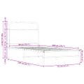 vidaXL Posteľný rám bez matraca 90x200 cm hnedý dub kompozitné drevo